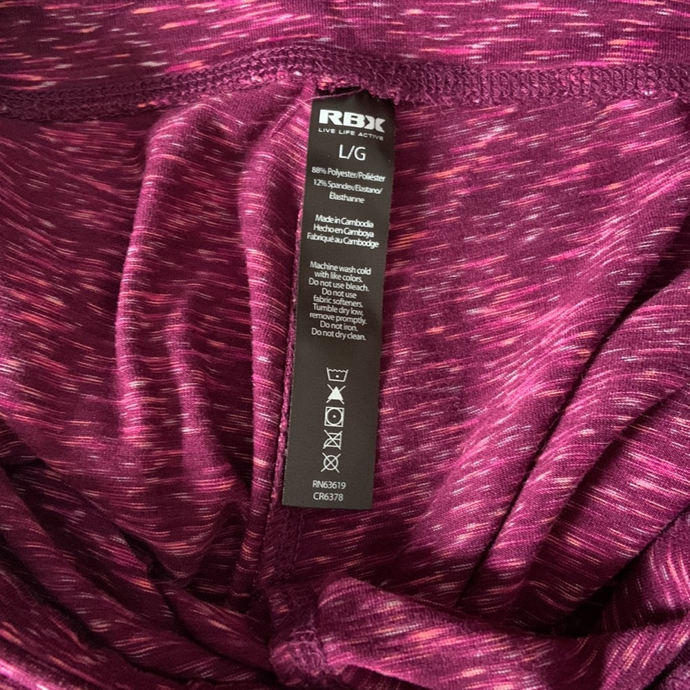 RBX Pink/Purple Full-Length Leggings - Picture 2 of 2
